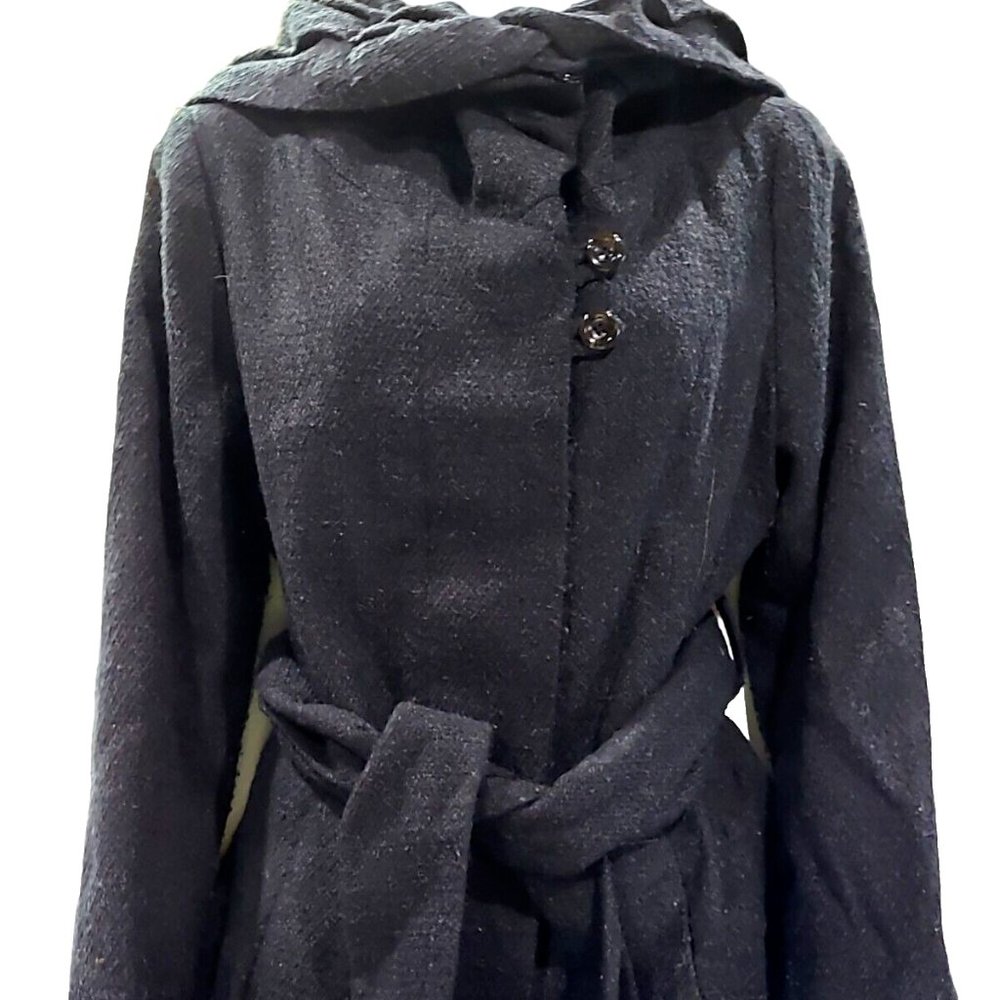 Allen B. Schwartz Black Collared Jacket Size Large
